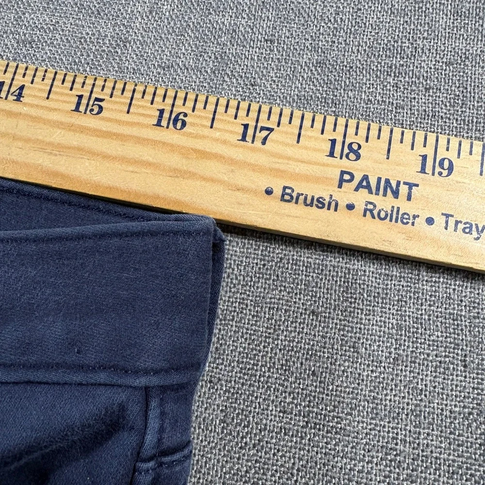 Banana Republic Traveler Pants Men 33x32 (Fits 33x29) Navy Blue Slim Fit Stretch
